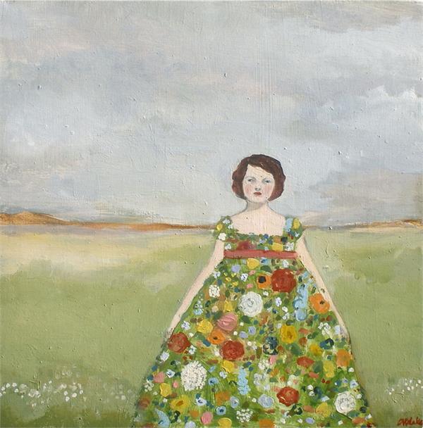 Rebecca Wore a Dress of Wildflowers by Amanda Blake