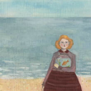 She was letting go original painting by Amanda Blake