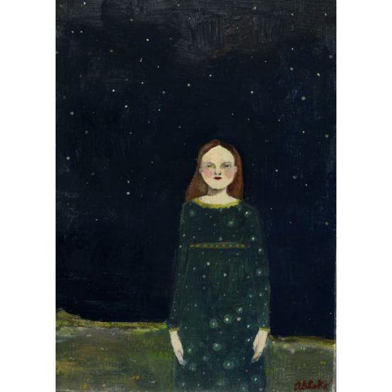 the night was a part of her original painting by Amanda Blake