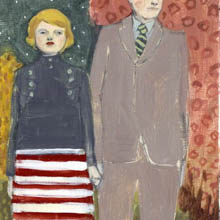 Simone and Oliver decide to conquer the world original painting by Amanda Blake