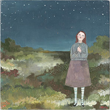 Allison wished on every star original painting by Amanda Blake