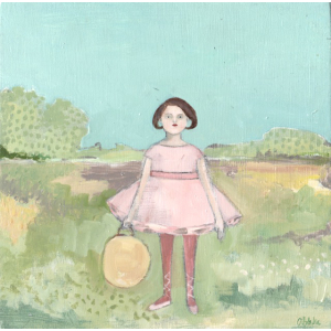 Lola went in search of an audience original painting by Amanda Blake