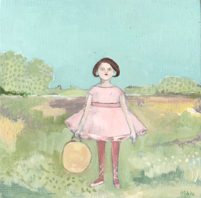 Lola went in search of an audience original painting by Amanda Blake