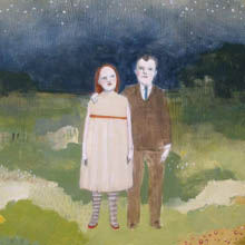 There were so many stars the night turned to day original painting by Amanda Blake