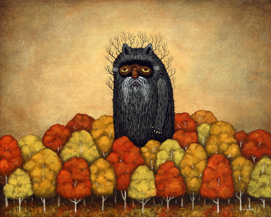 Looming Beauty original painting by Andy Kehoe