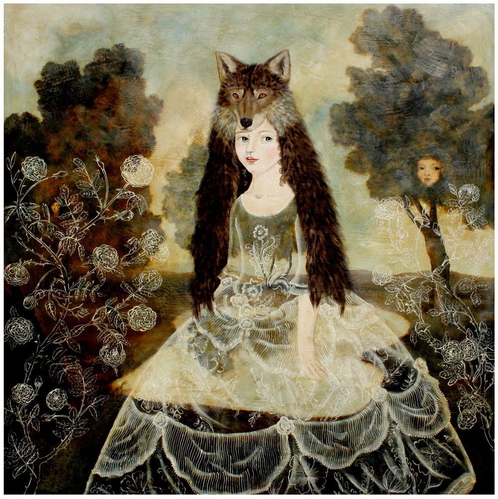 Wolf girl print by Anne Siems