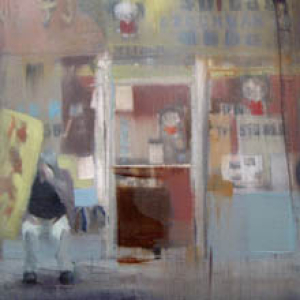 Waiting #81 original painting by Brett Amory