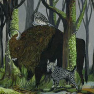 Bialowieza original painting by Diana Sudyka