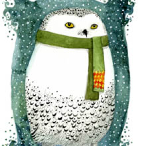 Mr. Snow print by Diana Sudyka