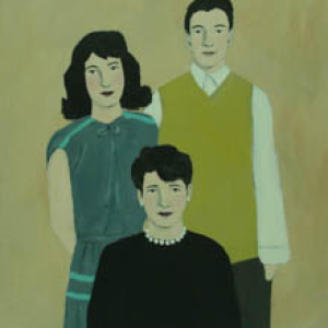 Us three original painting by Elizabeth Bauman