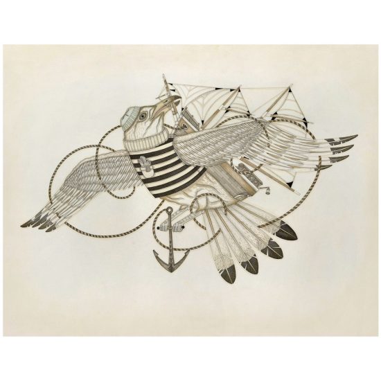 Seagull and the Sailors Knot print by Evan B. Harris
