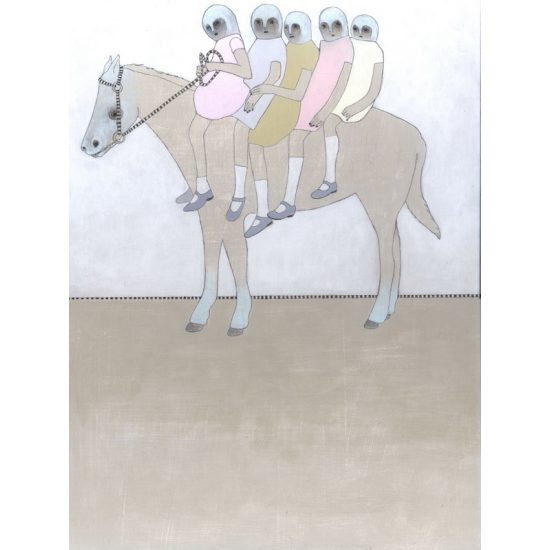 Horseback ride original painting by Jennifer Davis