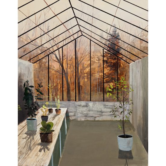 Greenhouse Interior 2 original painting by Jeremy Miranda