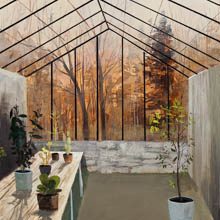 Greenhouse Interior 2 original painting by Jeremy Miranda