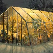 Greenhouse original painting by Jeremy Miranda