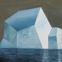Faceted Iceberg original painting by Jeremy Miranda
