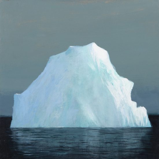 Iceberg with Slate Blue Sky original painting by Jeremy Miranda
