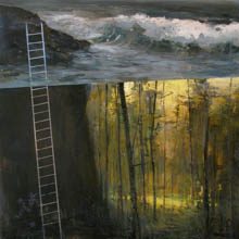 Oregon Ladder original painting by Jeremy Miranda