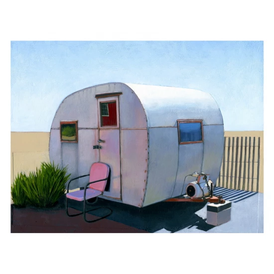 Desert Camper print by Leah Giberson