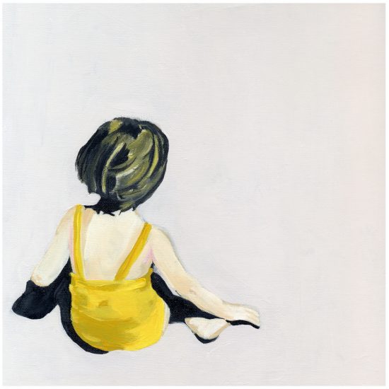 Girl in the yellow suit print by Lisa Golightly