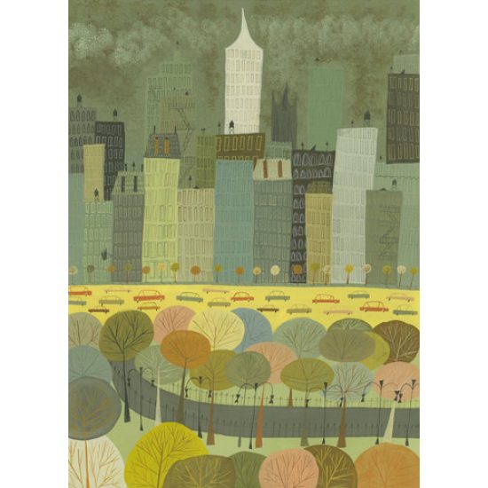 Central Park in fall print by Matte Stephens