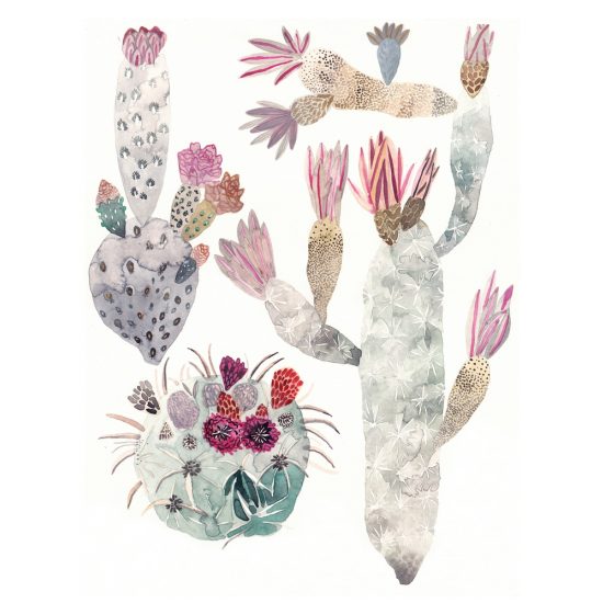 Cactus Trio print by Michelle Morin