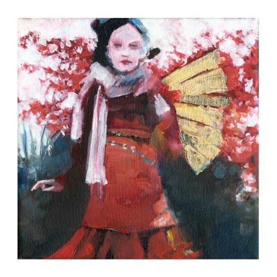 Butterfly girl print by Ruth Shively
