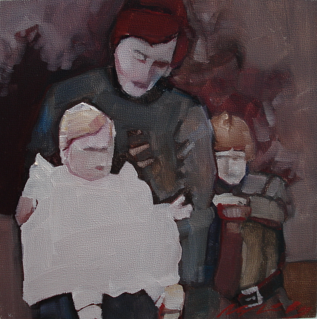 Family original painting by Ruth Shively