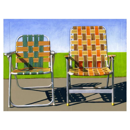 Summer Chairs print by Leah Giberson