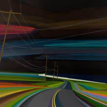 Night Time on Old Montauk Highway by Grant Haffner