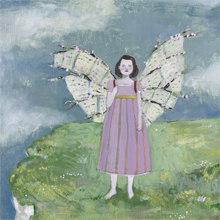 She made wings out of love letters and cherry blossoms by Amanda Blake