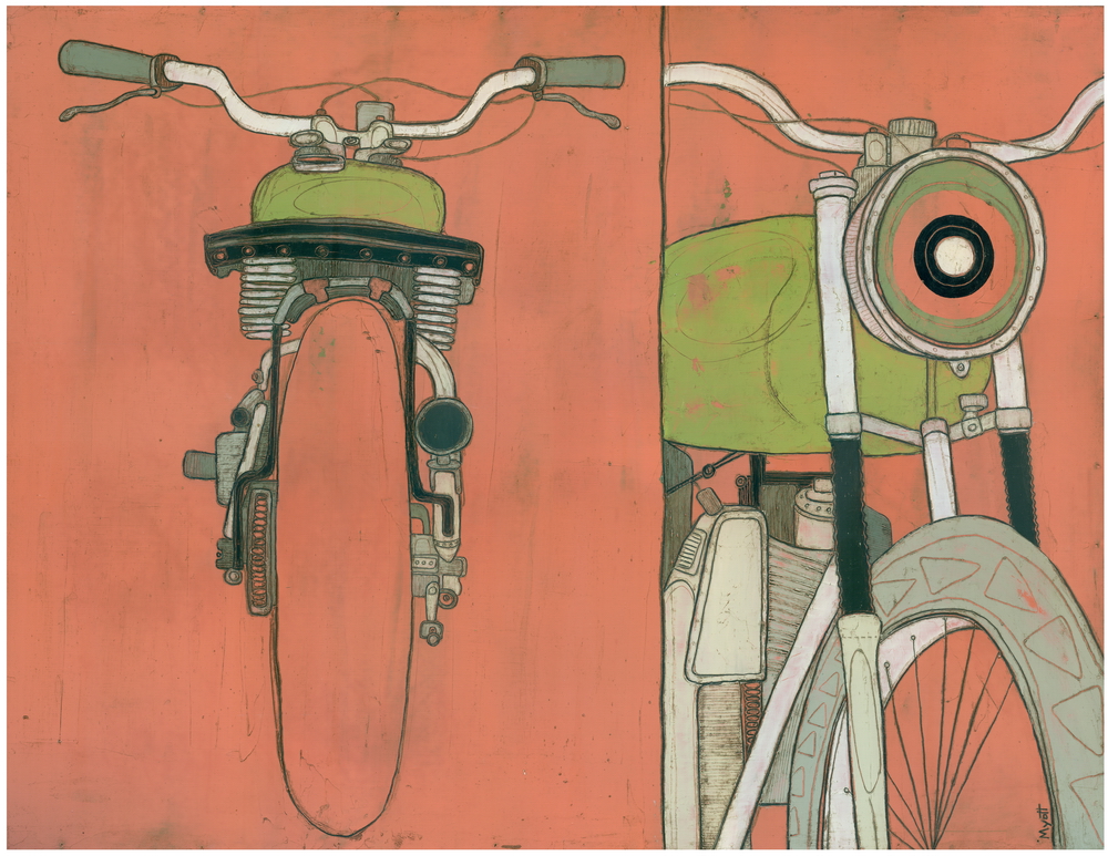 Pink Motorcycle by Christopher Myott