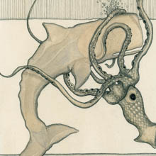 Whale and Squid by Christopher Myott