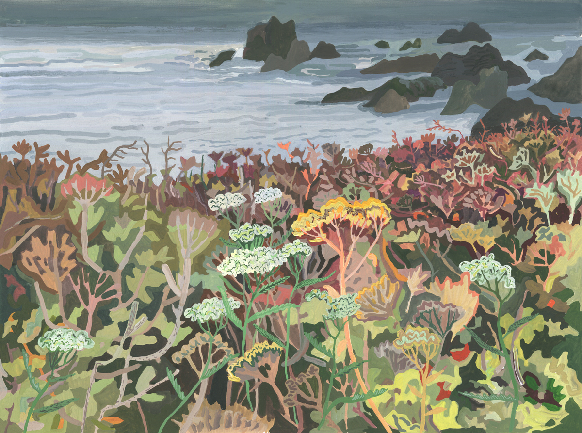 Big Sur and Sedum by Michelle Morin