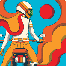 Retro Rider by Ryan Sprague
