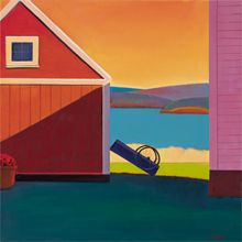 Red Barn, Afternoon by Susan Abbott