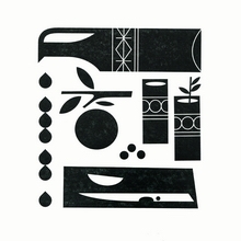 Aquarius letterpress print by Katie Kirk