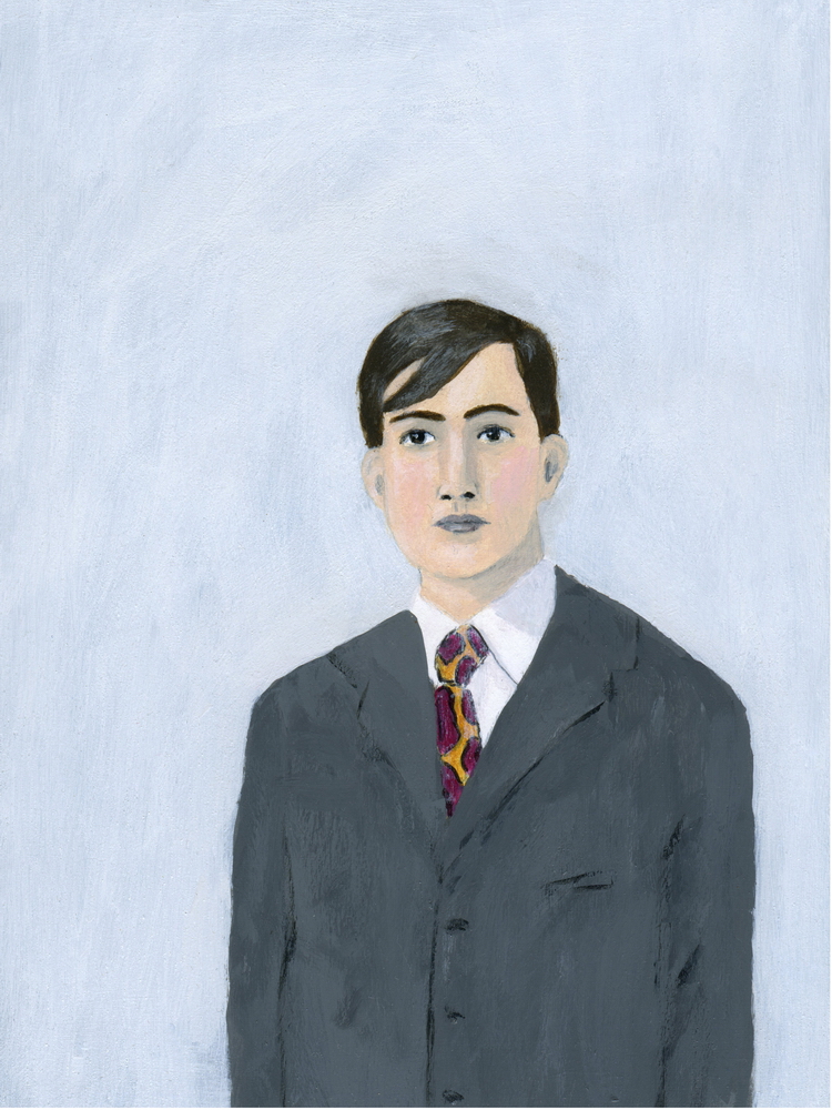 A man with strong eyes by Elizabeth Bauman